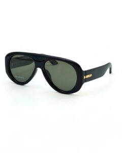 le-specs-dream-boat 3-4-aviateur-noir-face Monture aviateur épaisse Le Specs Dream Boat noir