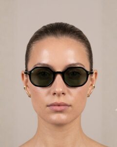 Blue Eyes AT1097 lunettes de soleil tendance Tunisie monture octogonale noir verre G15