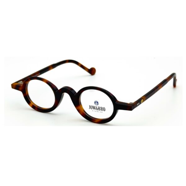 Lunettes de vue JOW&BRO DJ9032 Tunisie marron écaille col 002 vintage.