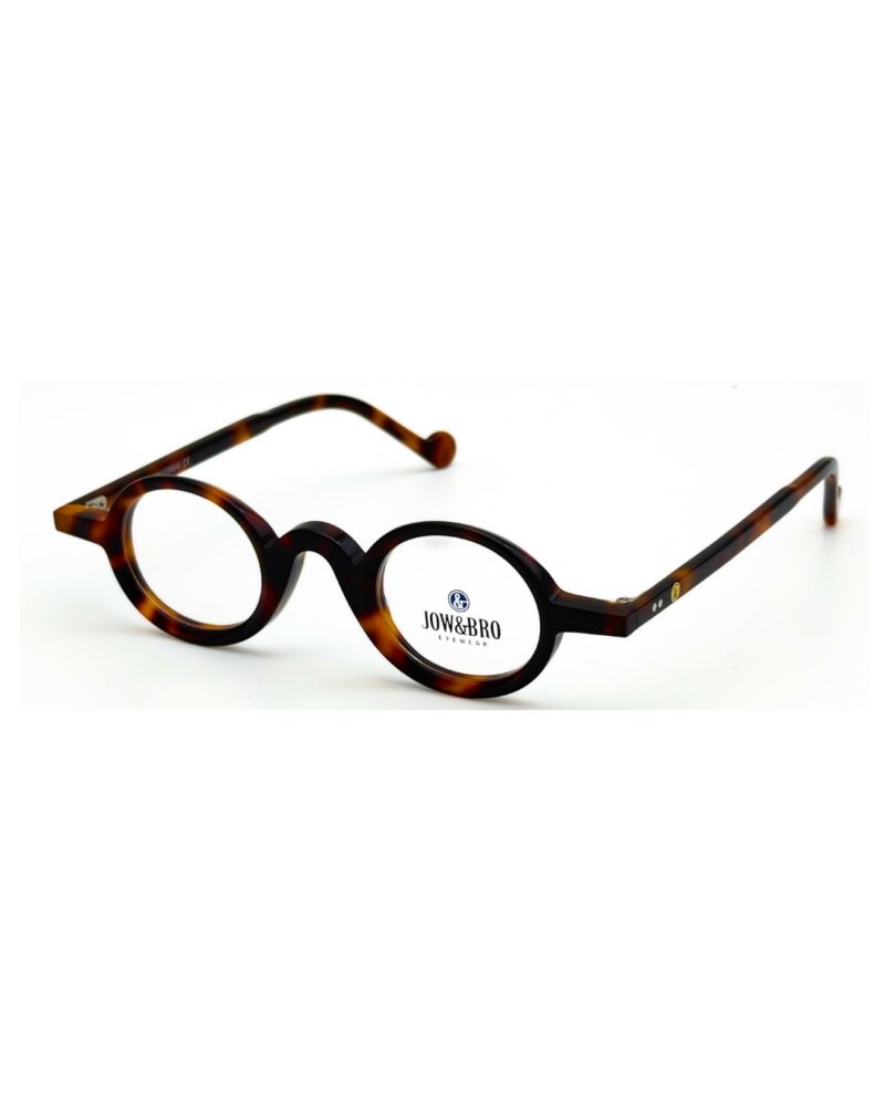 Lunettes de vue JOW&BRO DJ9032 Tunisie marron écaille col 002 vintage.