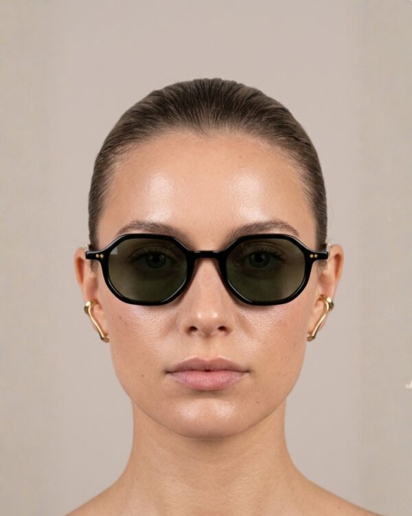 Blue Eyes AT1097 lunettes de soleil tendance Tunisie monture octogonale noir verre G15