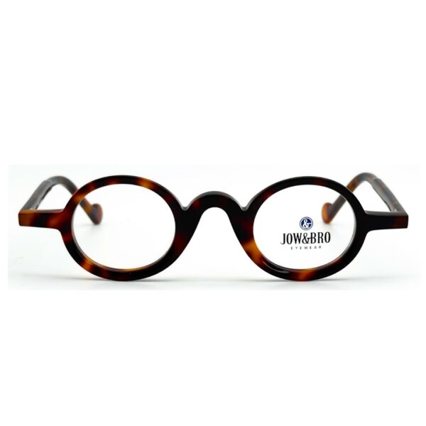 Lunettes de vue JOW&BRO DJ9032 Tunisie marron écaille col 002 vintage.