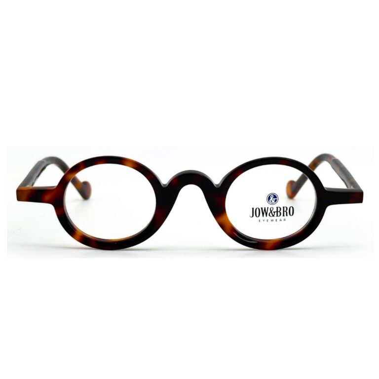Lunettes de vue JOW&BRO DJ9032 Tunisie marron écaille col 002 vintage.