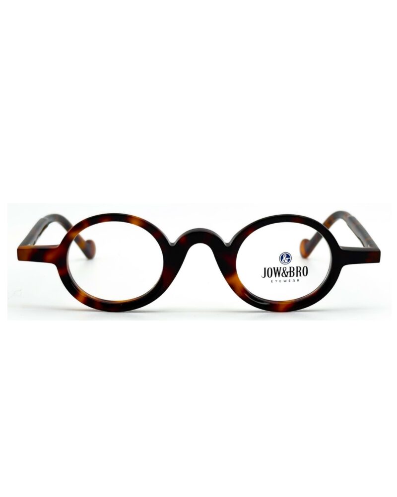 Lunettes de vue JOW&BRO DJ9032 Tunisie marron écaille col 002 vintage.
