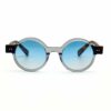 Lunettes rondes JOW&BRO cristal gris avec verres bleus polarisés Ain Zaghouan