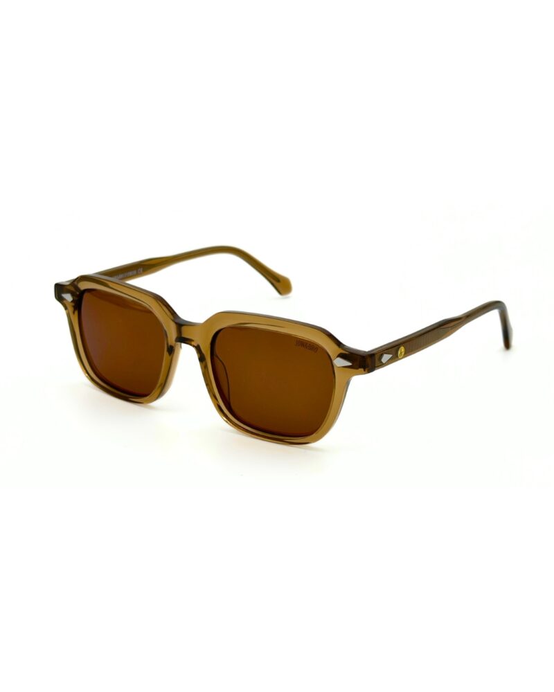 Lunettes Polarisées JOW&BRO Tunisie monture marron translucide verres marron polarisés AZZABI OPTIC