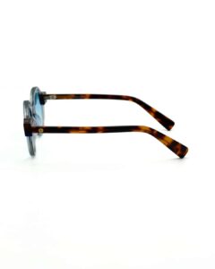 Lunettes rondes JOW&BRO cristal gris avec verres bleus polarisés Ain Zaghouan