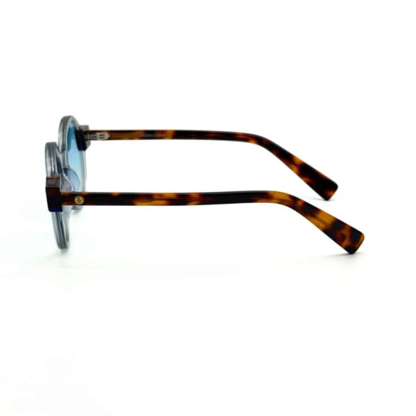 Lunettes rondes JOW&BRO cristal gris avec verres bleus polarisés Ain Zaghouan