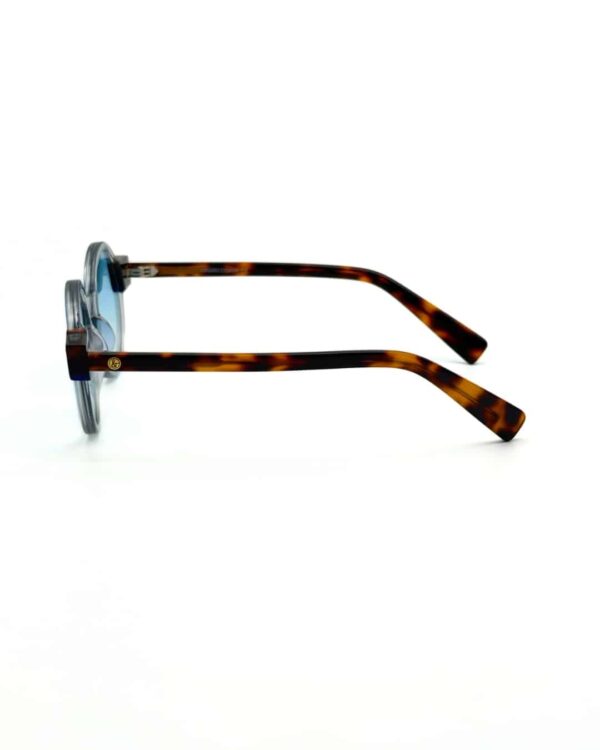 Lunettes rondes JOW&BRO cristal gris avec verres bleus polarisés Ain Zaghouan