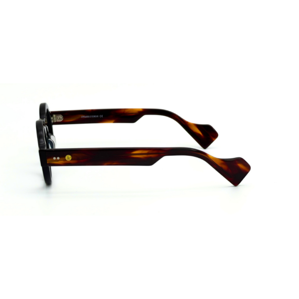 lunettes rondes vintage acétate JOW BRO DJ9082 noir écaille pont keyhole