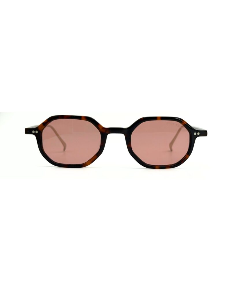 blue-eyes-at1097 face-marron-verre-nude-octogonal.jpg Blue Eyes AT1097 lunettes de soleil vintage Tunisie monture marron écaille verre nude rosé