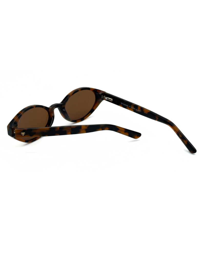 Lunettes Polarisées TUDOR Femme Tunisie Écaille Marron T006 Lunettes Polarisées TUDOR Femme Tunisie monture écaille marron verres marron polarisés chez AZZABI OPTIC