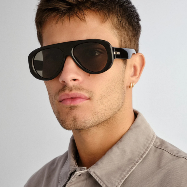 Monture aviateur épaisse Le Specs Dream Boat noir