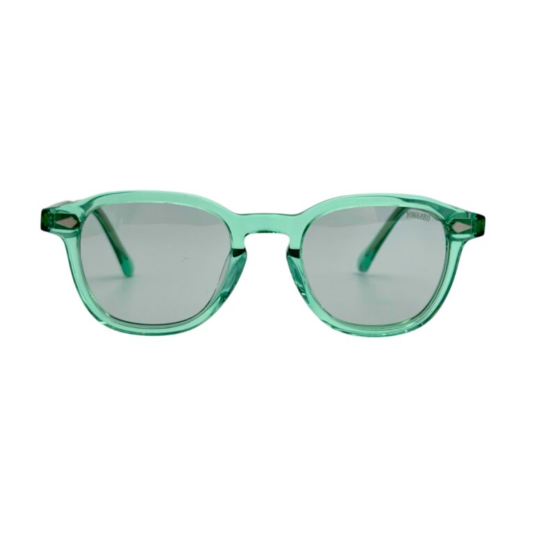 Lunettes Polarisées JOW&BRO Tunisie monture vert émeraude translucide verres gris neutres AZZABI OPTIC