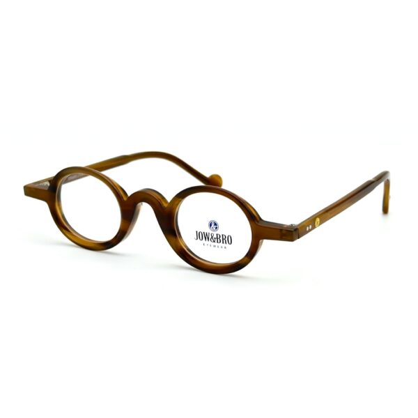 Lunettes de vue JOW&BRO DJ9032 Tunisie écaille miel ambré col 003 translucide.