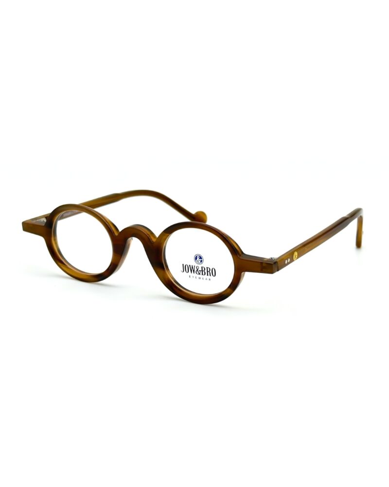 Lunettes de vue JOW&BRO DJ9032 Tunisie écaille miel ambré col 003 translucide.