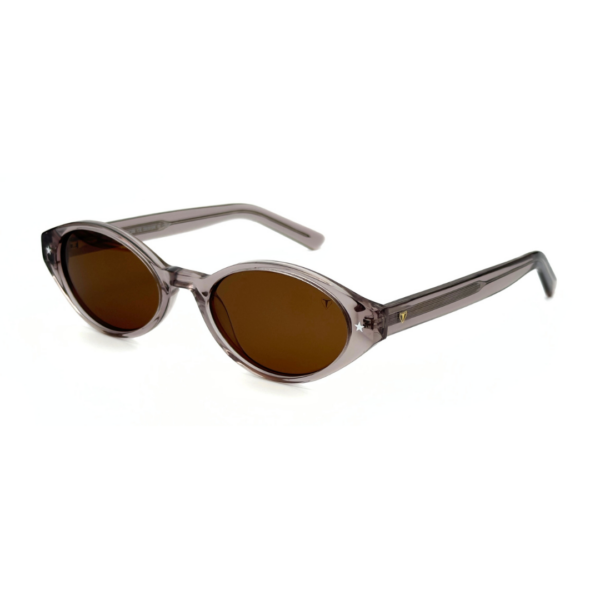 Lunettes Polarisées TUDOR 3-4 Femme Tunisie Mauve Translucide T006 Lunettes Polarisées TUDOR Femme Tunisie monture mauve translucide verres ambrés polarisés chez AZZABI OPTIC