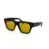 Lunettes de soleil Tom Ford Caine-02 monture noire et verres jaunes chez Azzabi Optic La Marsa.