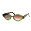 Lunettes de soleil Joca Mori Tunisie acétate vert et branches écaille