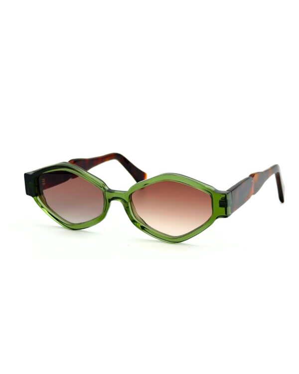 Lunettes de soleil Joca Mori Tunisie acétate vert et branches écaille