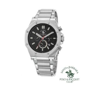 Montre homme Santa Barbara Polo SB.1.10097.4 acier inoxydable cadran noir