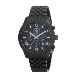 Montre homme Santa Barbara Polo & Racquet Club SB.1.10048.2 tout en acier noir