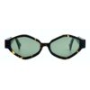Lunettes de soleil Joca Mori Écaille Havana et verres verts G15