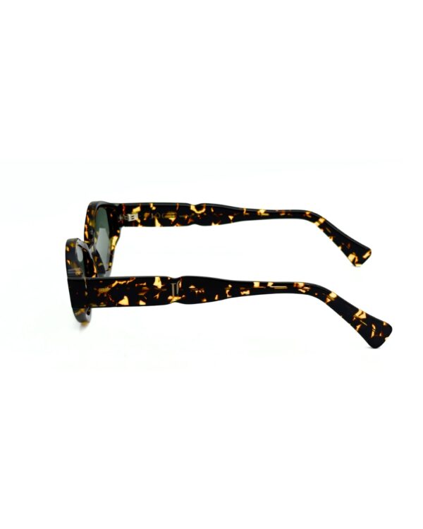 Lunettes de soleil Joca Mori Écaille Havana et verres verts G15