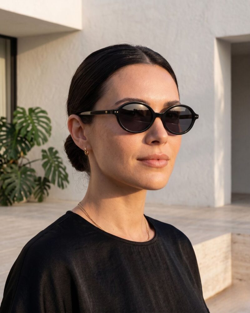 Lunettes de vue femme KAVAK noire avec clip Lunettes de vue femme KAVAK noires forme ovale et clip magnétique détaché