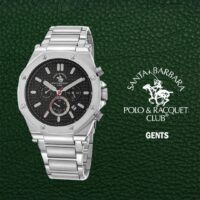 Montre homme Santa Barbara Polo SB.1.10097.4 acier inoxydable cadran noir