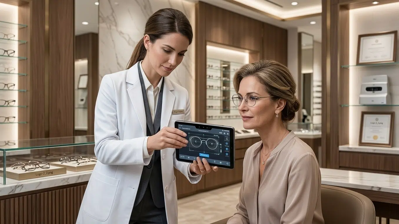 Centrage digital de précision millimétrique chez AZZABI OPTIC