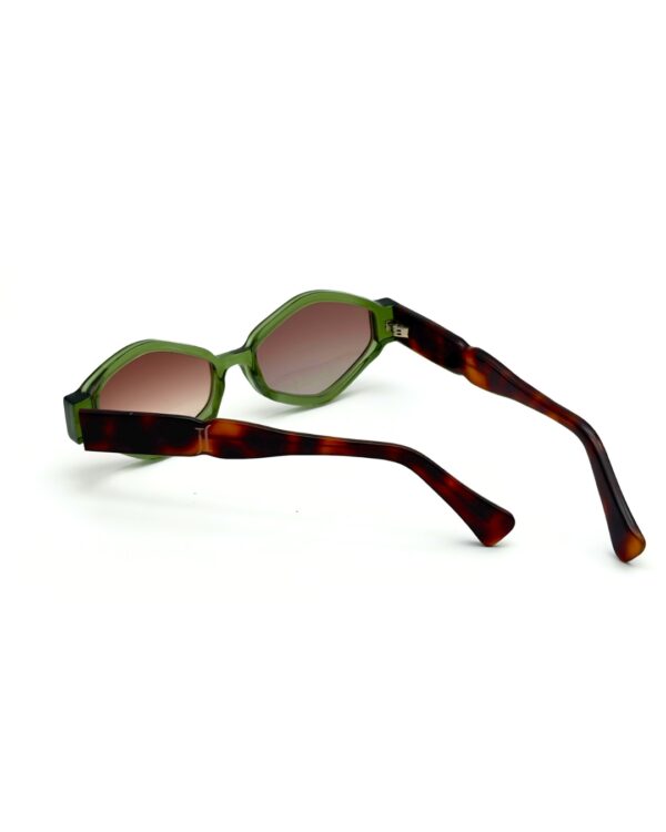 Lunettes de soleil Joca Mori Tunisie acétate vert et branches écaille