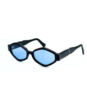 joca-mori-noir-verre-bleu-tunisie Lunettes de soleil Joca Mori Noir brillant avec verres bleus créateur