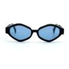 Lunettes de soleil Joca Mori Noir brillant avec verres bleus créateur