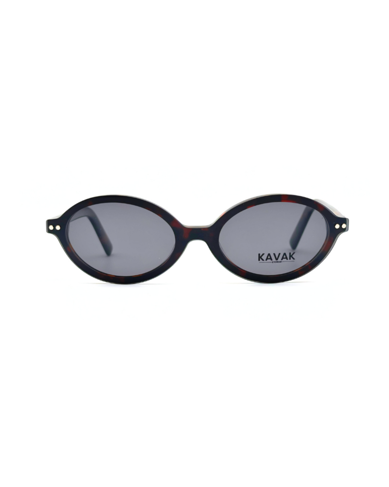 Lunettes de vue femme KAVAK marron écaille (3) VTO Lunettes KAVAK KV20170 noires avec clip solaire