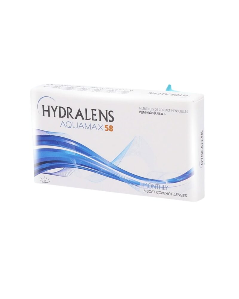 Boîte de 6 lentilles de contact mensuelles HYDRALENS AQUAMAX 58 par Marshall Intergroup