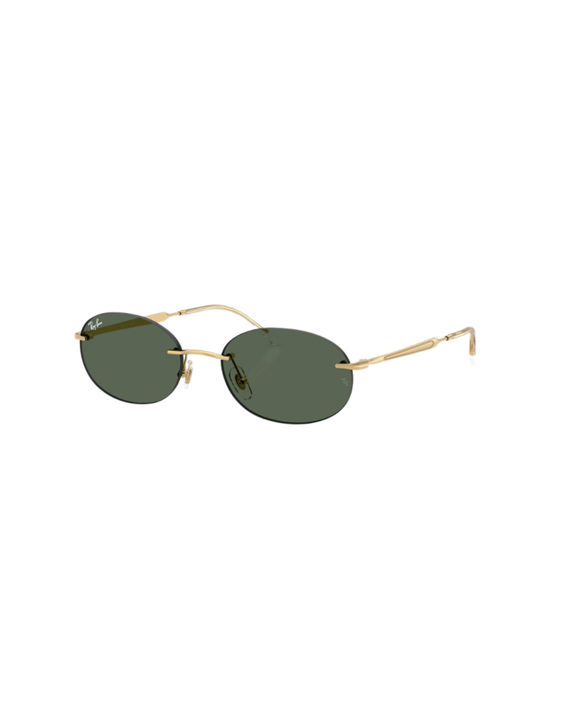 Lunettes de soleil percées Ray-Ban RB3767 001/71 or avec verres verts G-15