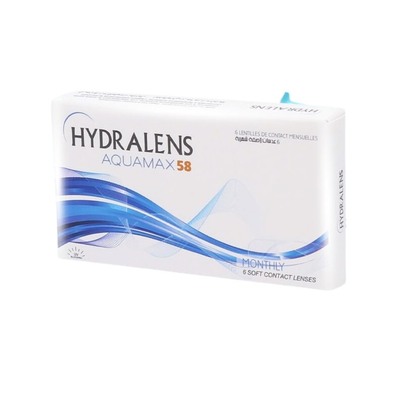 Boîte de 6 lentilles de contact mensuelles HYDRALENS AQUAMAX 58 par Marshall Intergroup