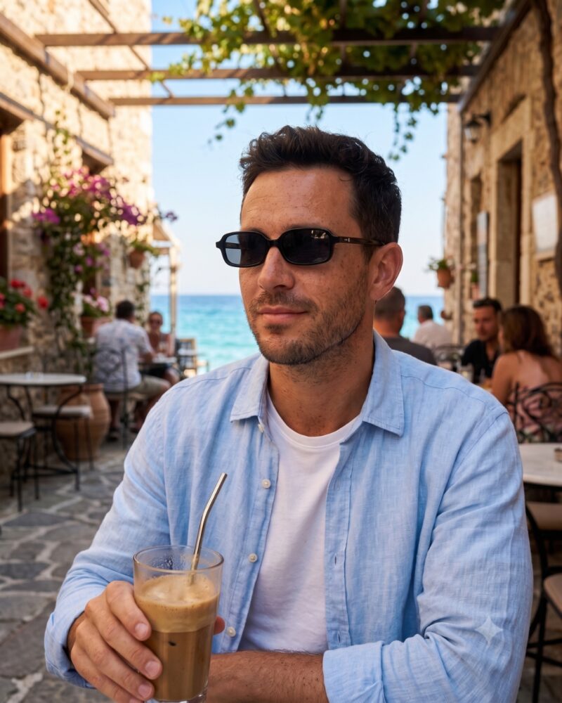 Lunettes de soleil JOW&BRO 9221 Noir Brillant – AZZABI OPTIC Tunisie Lunettes solaires JOW&BRO 9221 de forme rectangulaire basse en acétate noir brillant face et profil.