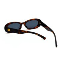 Lunettes de soleil écaille foncée Le Specs Work It cadre solaire vintage femme