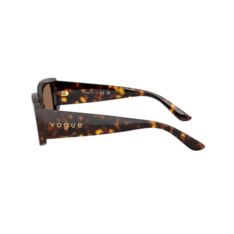 Lunettes de soleil femme Vogue VG5642SU W656/13 couleur écaille de tortue havane aveDéclinaison couleur Écaille Havane (W656/13) avec verres brunsc verres solaires bruns branches