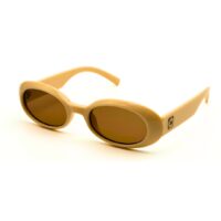 Lunettes de soleil ivoire crème Le Specs Work It avec verres marron Tunisie