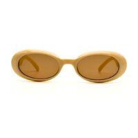 Lunettes de soleil ivoire crème Le Specs Work It avec verres marron Tunisie