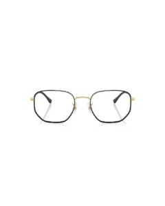 Lunettes de vue Ray-Ban RB6496 couleur or et noir monture hexagonale