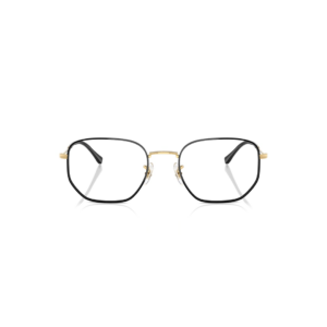 Lunettes de vue Ray-Ban RB6496 couleur or et noir monture hexagonale