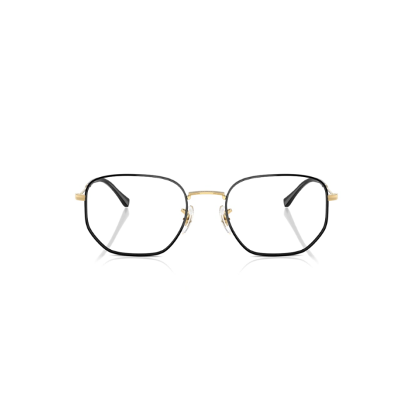 Ray-Ban RB6496 Or et Noir - Vue de Face - Azzabi Optic Lunettes de vue Ray-Ban RB6496 couleur or et noir monture hexagonale