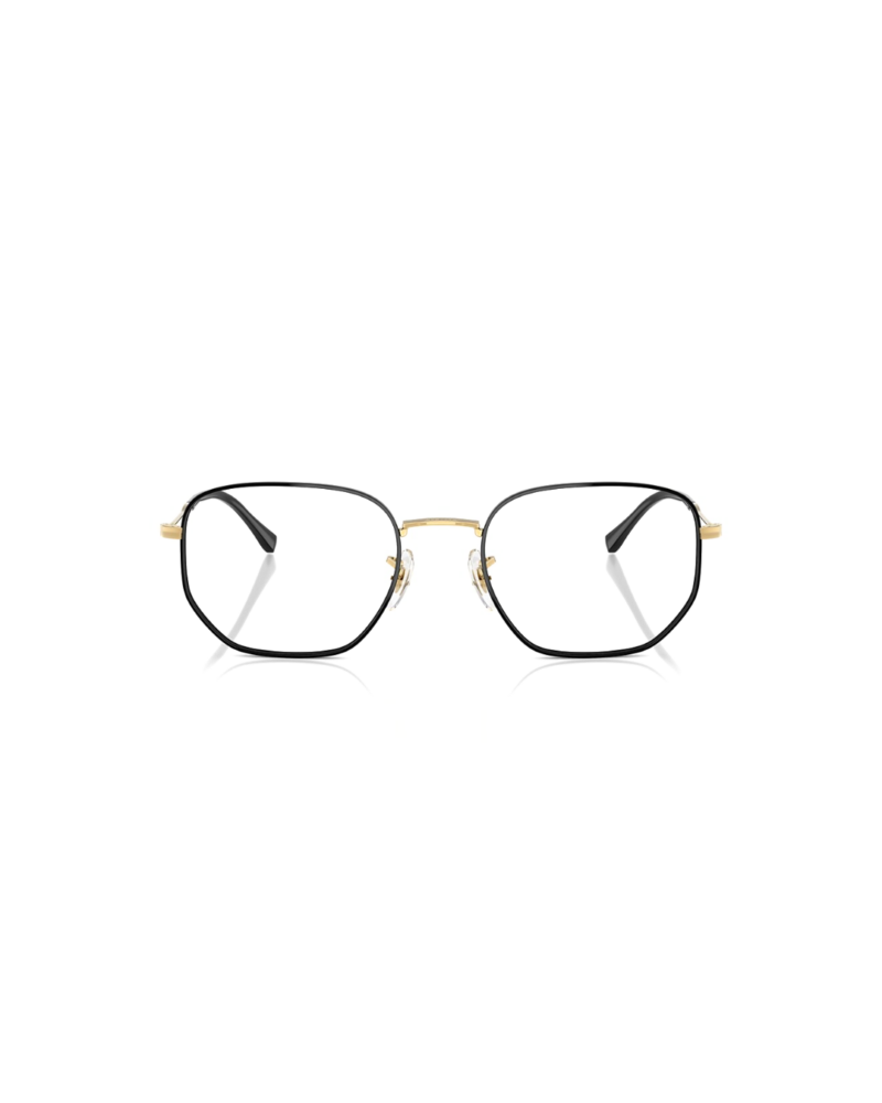 Ray-Ban RB6496 Or et Noir - Vue de Face - Azzabi Optic Lunettes de vue Ray-Ban RB6496 couleur or et noir monture hexagonale