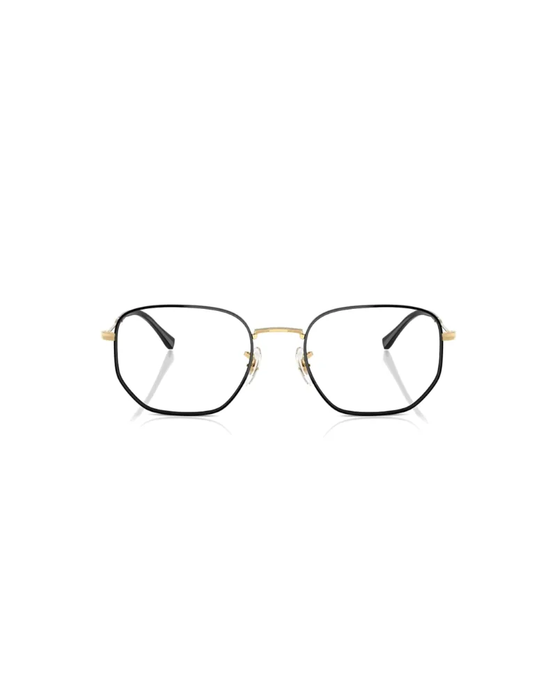Lunettes de vue Ray-Ban RB6496 couleur or et noir monture hexagonale