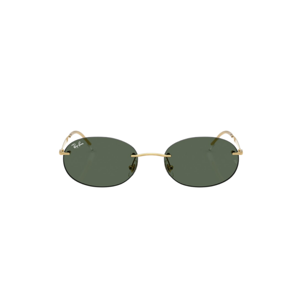 Face avant des lunettes solaires Ray-Ban RB3767 001/71 taille 54 avec logo blanc sur le verre droit