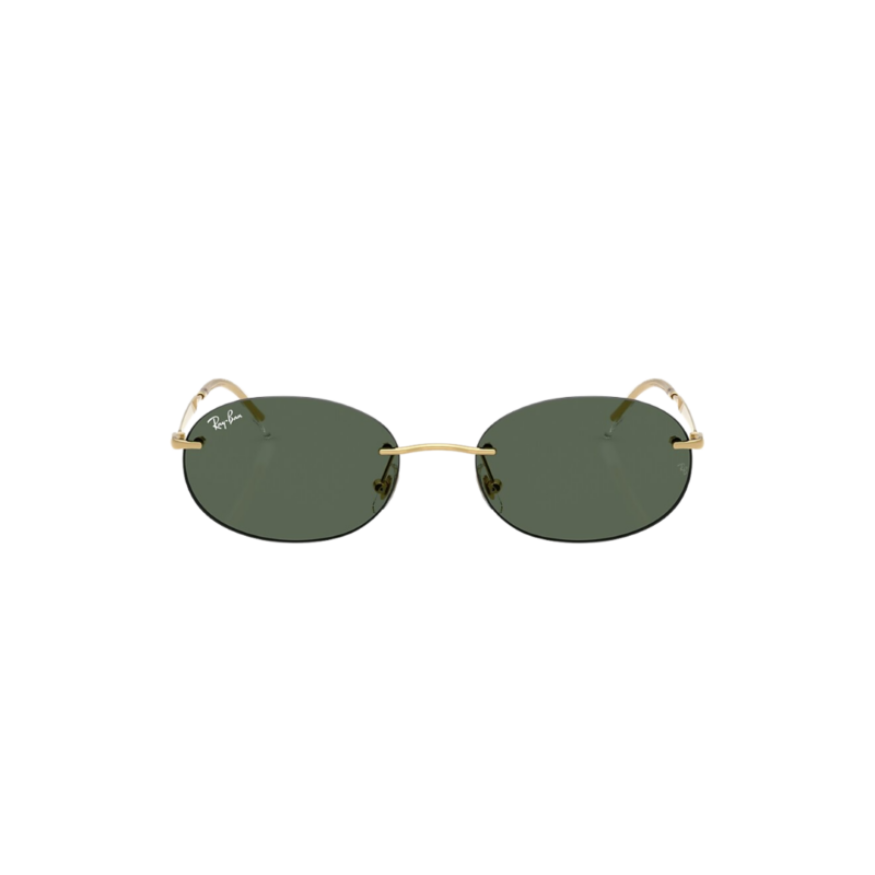 Face avant des lunettes solaires Ray-Ban RB3767 001/71 taille 54 avec logo blanc sur le verre droit
